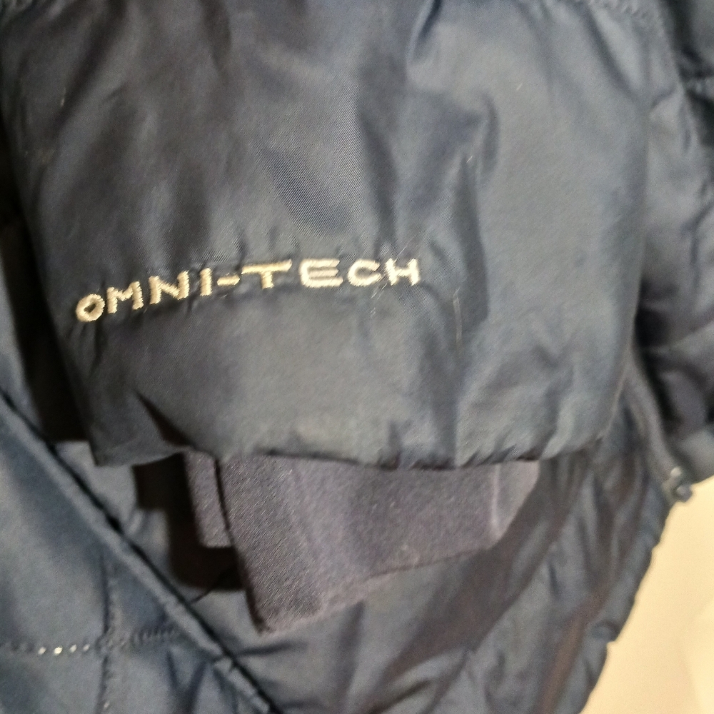 Columbia Women's Full Zip Quilted Insulated Jacket Blue Size small Omani-Tech - Picture 3 of 9